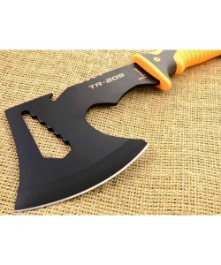 Топор туристический «Рубака» TR-209 (стропорез, чехол) черный