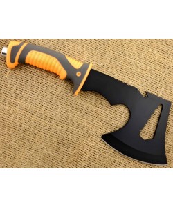 Топор туристический «Рубака» TR-209 (стропорез, чехол) черный