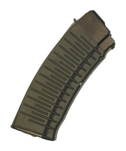 Магазин для автомата АК-74/74М/АК-105 (кал. 5,45x39) 30 патронов, вафля, черный пластик