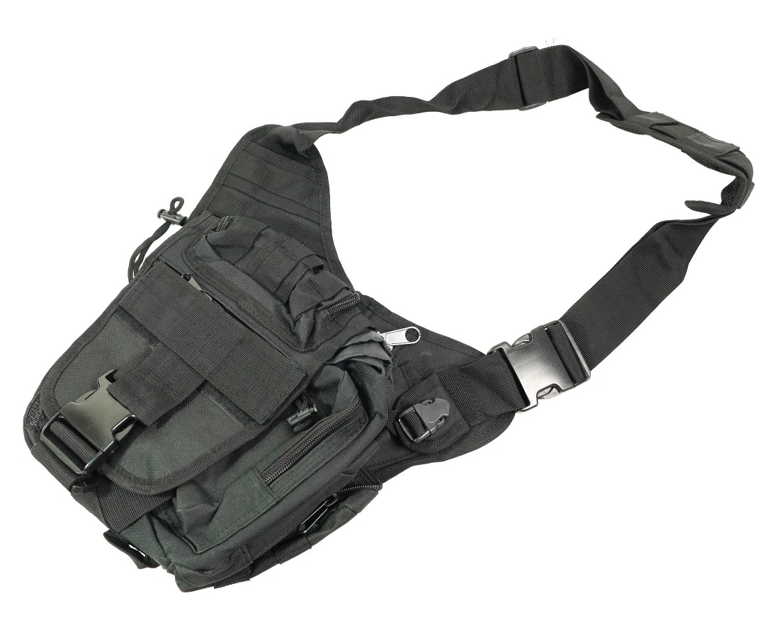 Сумка наплечная AS-BS0017 Tactical Utility Side Shoulder Carrier (Black)