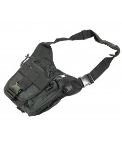 Сумка наплечная AS-BS0017 Tactical Utility Side Shoulder Carrier (Black)