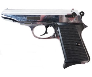 Сигнальный пистолет PP-S KURS (Walther PP) кал. 5,5 мм под 10ТК, хром