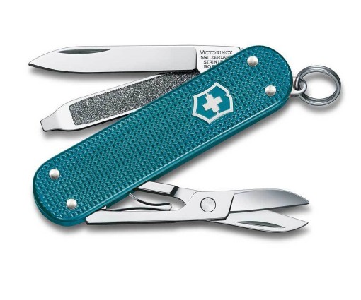 Нож-брелок Victorinox Classic Alox SD Colors 0.6221.242G Wild Jungle (58 мм, бирюзовый)