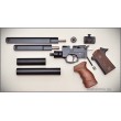 Пневматический пистолет Ataman AP16 Compact 411 (орех, PCP) 4,5 мм - фото № 4