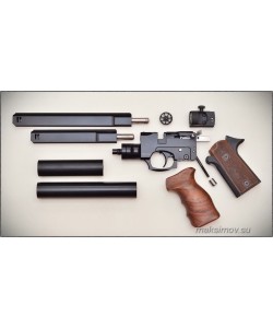 Пневматический пистолет Ataman AP16 Standart 521 (орех, PCP) Desert 5,5 мм