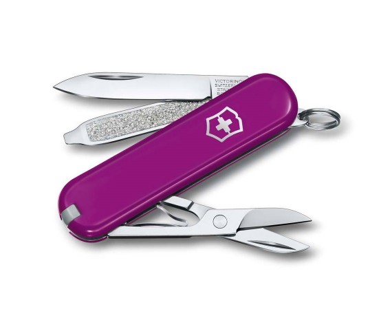 Нож-брелок Victorinox Classic SD Colors 0.6223.52B1 (58 мм, пурпурный)