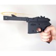 Резинкострел ARMA макет пистолета Mauser C96 (черный) - фото № 4