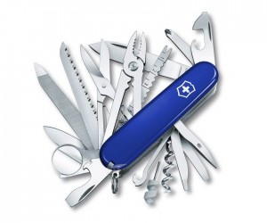 Нож складной Victorinox Swiss Champ Blue 1.6795.2 (91 мм, синий)
