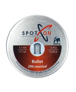 Пули для пневматики SPOTON Bullet 4,5 мм, 0,90 г (200 штук)