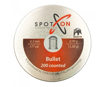 Пули для пневматики SPOTON Bullet 4,5 мм, 0,90 г (200 штук)