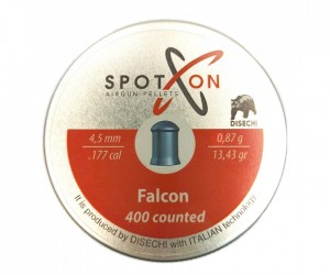 Пули SPOTON Falcon 4,5 мм, 0,87 г (400 штук)