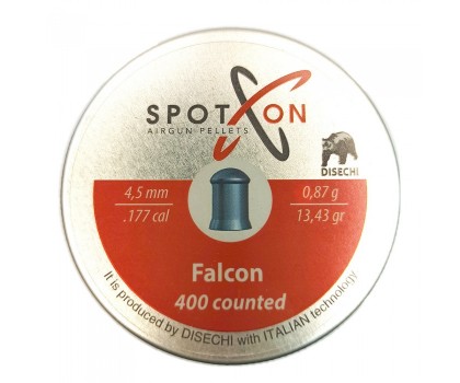 Пули для пневматики SPOTON Falcon 4,5 мм, 0,87 г (400 штук)