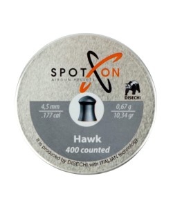 Пули для пневматики SPOTON Hawk 4,5 мм, 0,67 г (400 штук)