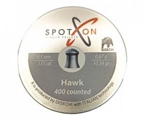 Пули SPOTON Hawk 4,5 мм, 0,67 г (400 штук)