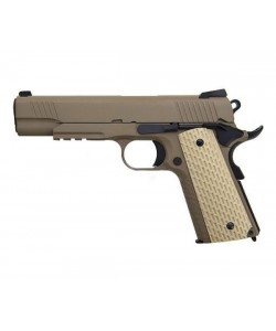 Страйкбольный пистолет WE Colt M1911A1 Kimber Rail Tan (WE-E010-TN)