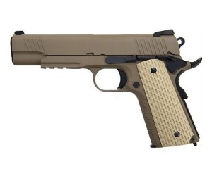 Страйкбольный пистолет WE Colt M1911A1 Kimber Rail Tan (WE-E010-TN)