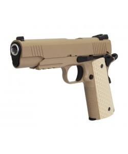 Страйкбольный пистолет WE Colt M1911A1 Kimber Rail Tan (WE-E010-TN)