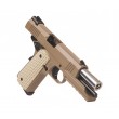 Страйкбольный пистолет WE Colt M1911A1 Desert Warrior 4.3 Rail Tan (WE-E011-TN) - фото № 5