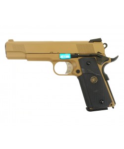 Страйкбольный пистолет WE Colt M1911A1 M.E.U. Tan (WE-E008A-TN)