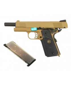 Страйкбольный пистолет WE Colt M1911A1 M.E.U. Tan (WE-E008A-TN)