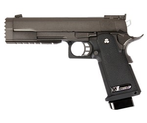 Страйкбольный пистолет WE Colt M1911 Hi-Capa 5.2, дл. рамка (WE-H011)