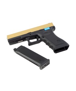 Страйкбольный пистолет WE Glock-17 Gen.3 Titanium Gold (WE-G001A-TG)