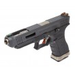Страйкбольный пистолет WE Glock-34 G-Force, черная рамка и затвор, серебр. ствол - фото № 3