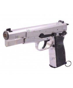 Страйкбольный пистолет WE Browning Hi-Power MK3 Silver (WE-B004)