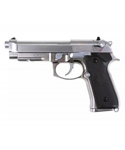 Страйкбольный пистолет WE Beretta M9A1 New Rail Silver