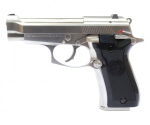 Страйкбольный пистолет WE Beretta M84 GBB Silver (WE-M013-SV)