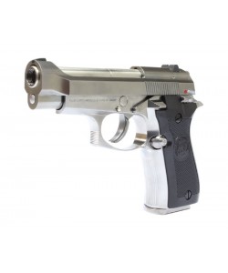 Страйкбольный пистолет WE Beretta M84 GBB Silver (WE-M013-SV)