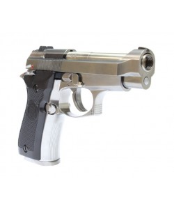 Страйкбольный пистолет WE Beretta M84 GBB Silver (WE-M013-SV)