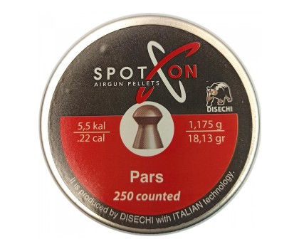 Пули для пневматики SPOTON Pars 5,5 мм, 1,175 г (250 штук)