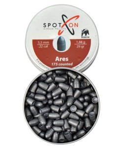 Пули для пневматики SPOTON Ares 5,5 мм, 1,88 г (175 штук)