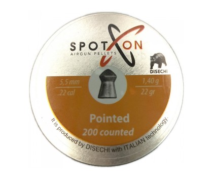 Пули для пневматики SPOTON Pointed 5,5 мм, 1,4 г (200 штук)