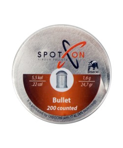 Пули для пневматики SPOTON Bullet 5,5 мм, 1,6 г (200 штук)