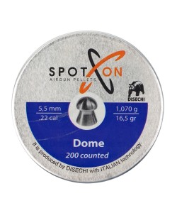Пули для пневматики SPOTON Dome 5,5 мм, 1,07 г (200 штук)