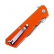Нож складной Artisan Cutlery Littoral 9 см, сталь D2, рукоять G10 Orange - фото № 4