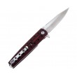 Нож складной Artisan Cutlery Virgina 10 см, сталь S35VN, рукоять G10 Red/Black - фото № 2