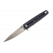 Нож складной Artisan Cutlery Virgina 10 см, сталь D2, рукоять G10 Black/White - фото № 1