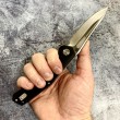 Нож складной Artisan Cutlery Zumwalt 10 см, сталь D2, рукоять G10 Black - фото № 2