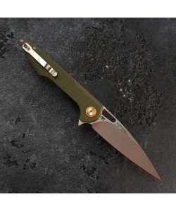 Нож складной Artisan Cutlery Archaeo 9,8 см, сталь D2, рукоять G10 Green