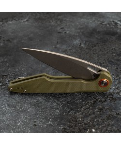 Нож складной Artisan Cutlery Archaeo 9,8 см, сталь D2, рукоять G10 Green