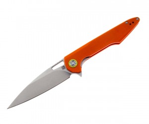Нож складной Artisan Cutlery Archaeo 9,8 см, сталь D2, рукоять G10 Orange