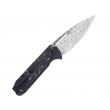 Нож складной Artisan Cutlery Arion 9,7 см, дамаск, рукоять Carbon/Cu - фото № 3