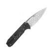 Нож складной Artisan Cutlery Arion 9,7 см, дамаск, рукоять Carbon/Al - фото № 2