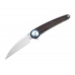 Нож складной Artisan Cutlery Cazador 8,8 см, сталь AR-RPM9, рукоять Micarta Green - фото № 1