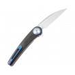 Нож складной Artisan Cutlery Cazador 8,8 см, сталь AR-RPM9, рукоять Micarta Green - фото № 2
