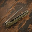 Нож складной CJRB Cutlery Briar 9,5 см, сталь D2, рукоять G10 Green - фото № 5