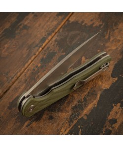 Нож складной CJRB Cutlery Briar 9,5 см, сталь D2, рукоять G10 Green